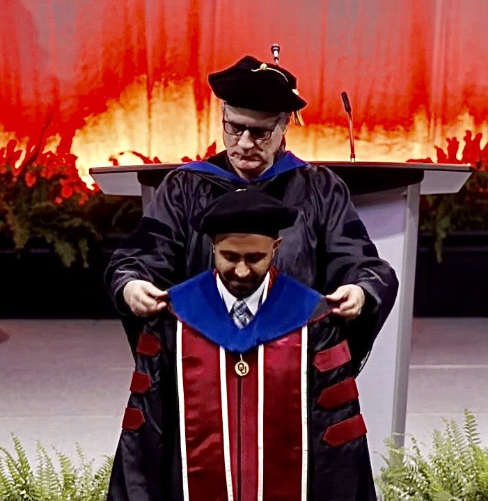 PhD hooding ceremony, University of Oklahoma